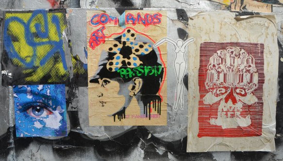 five graffiti pieces, 