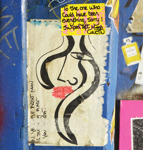 street art and graffiti in Shoreditch England, on Braithwaite Street, 