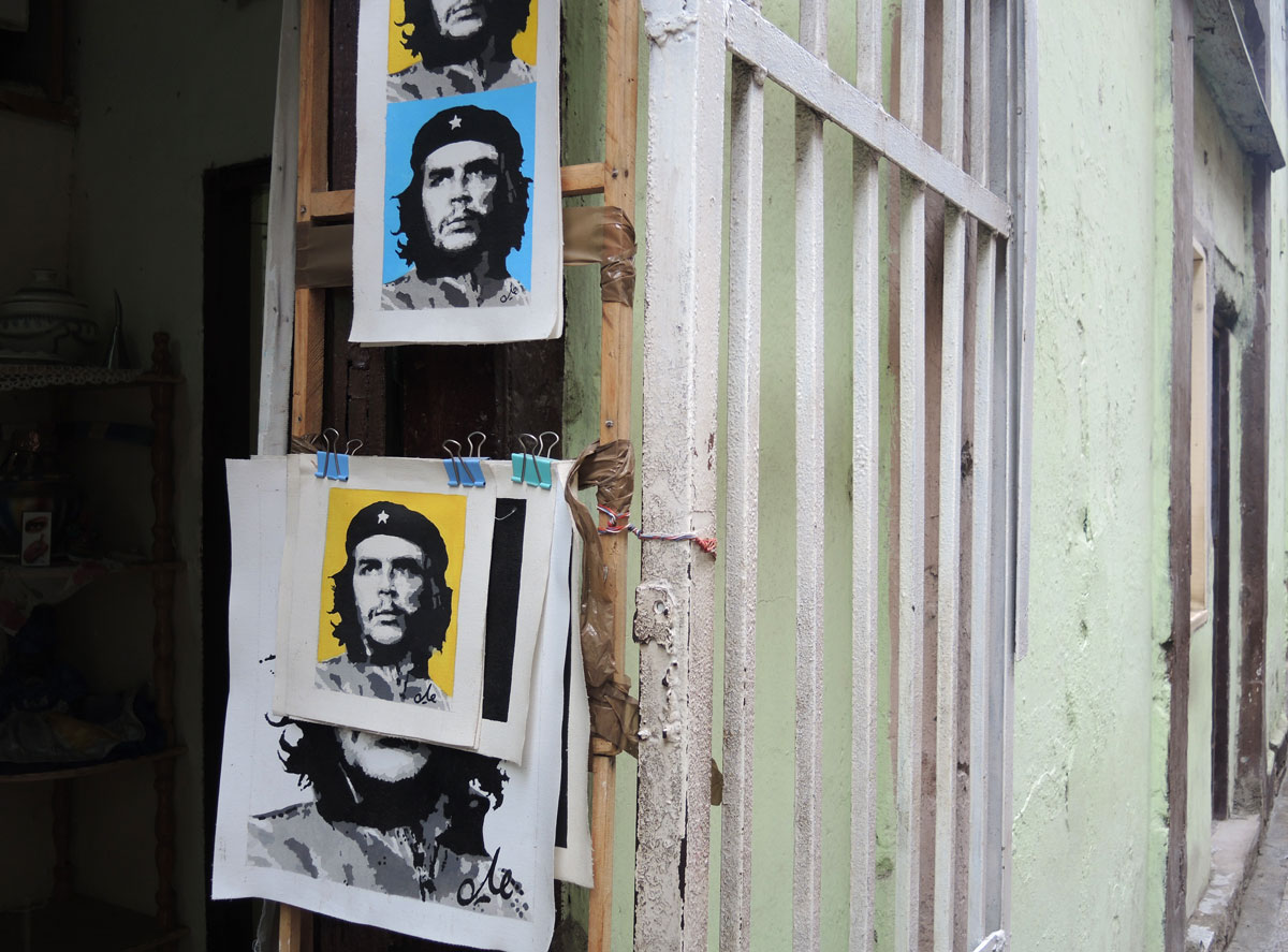 many poster of Che Guevera