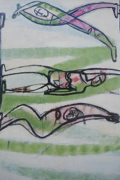 part of a mural on Berlin Wall, Eastside gallery