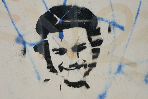 black stencil, che