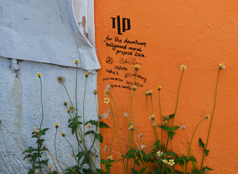 T L P signature on mural, 2014, Hollywood FLorida 