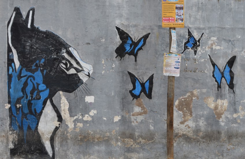 part of a series of murals on a Casablanca wall