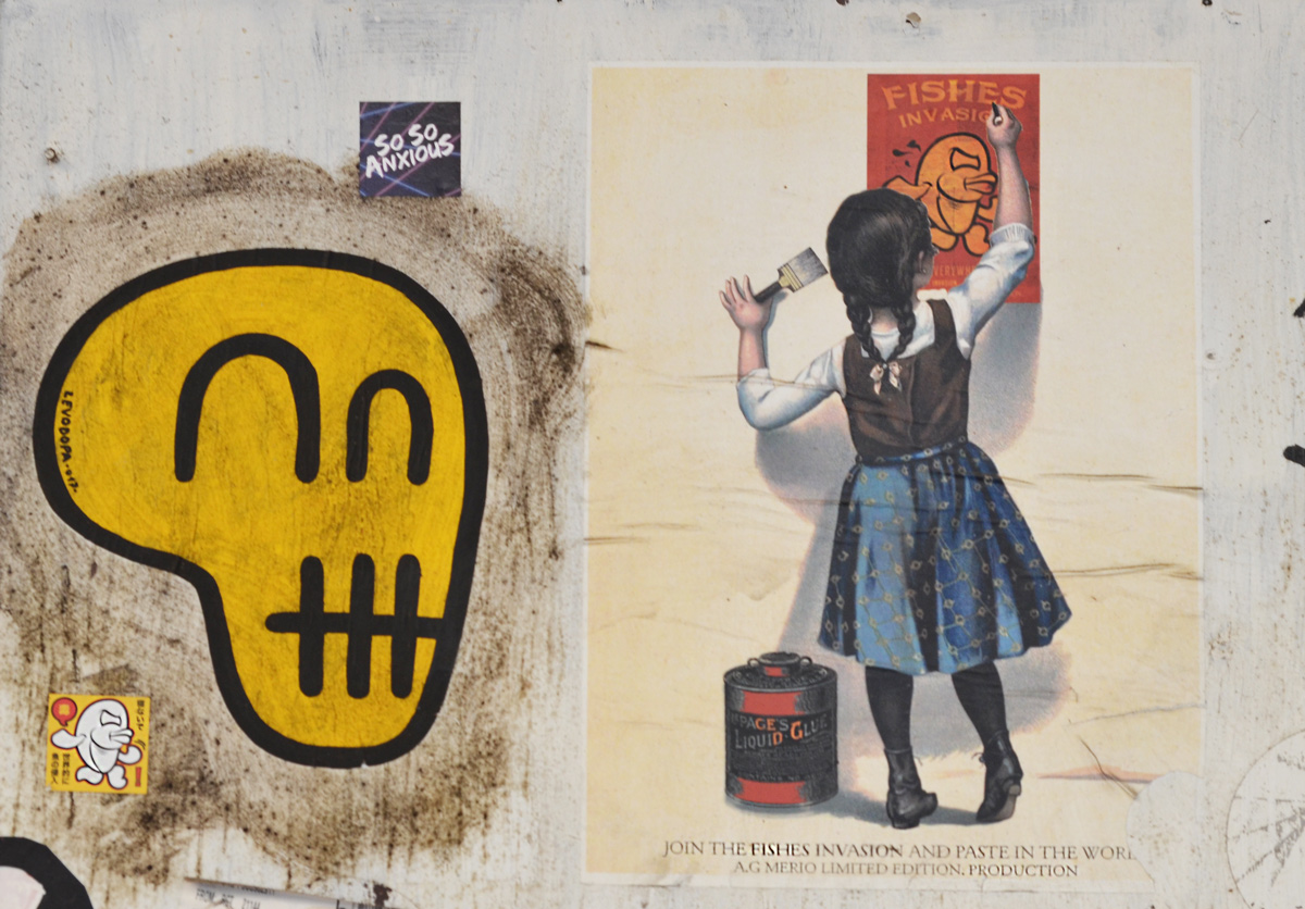 fishes invasion graffiti