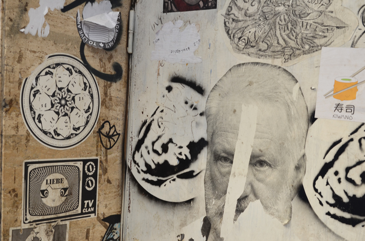 black and white slaps and stencils