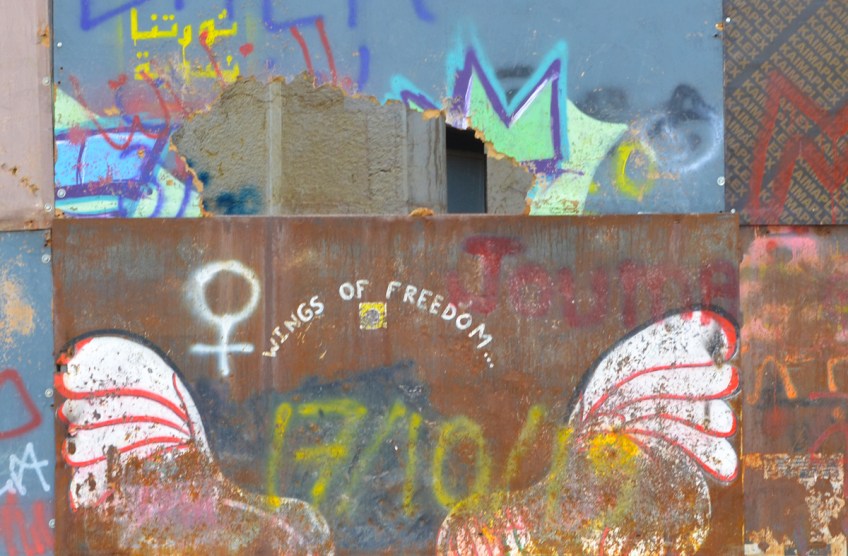 wings of freedom graffiti
