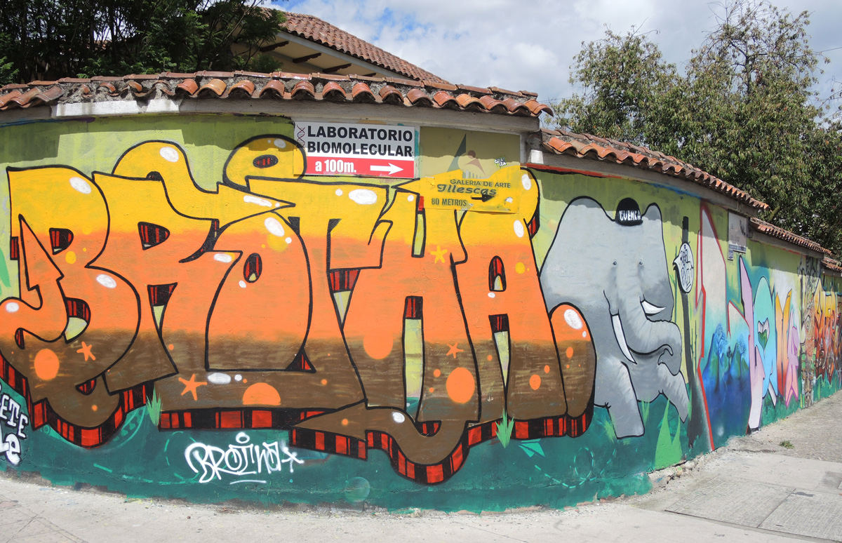 large brotha throw-up in orange and yellow 