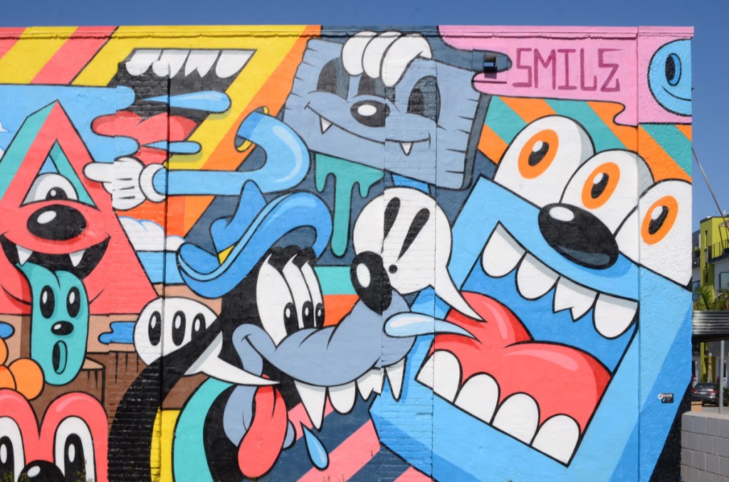 Disney's character Goofy in a mural by Greg Mike