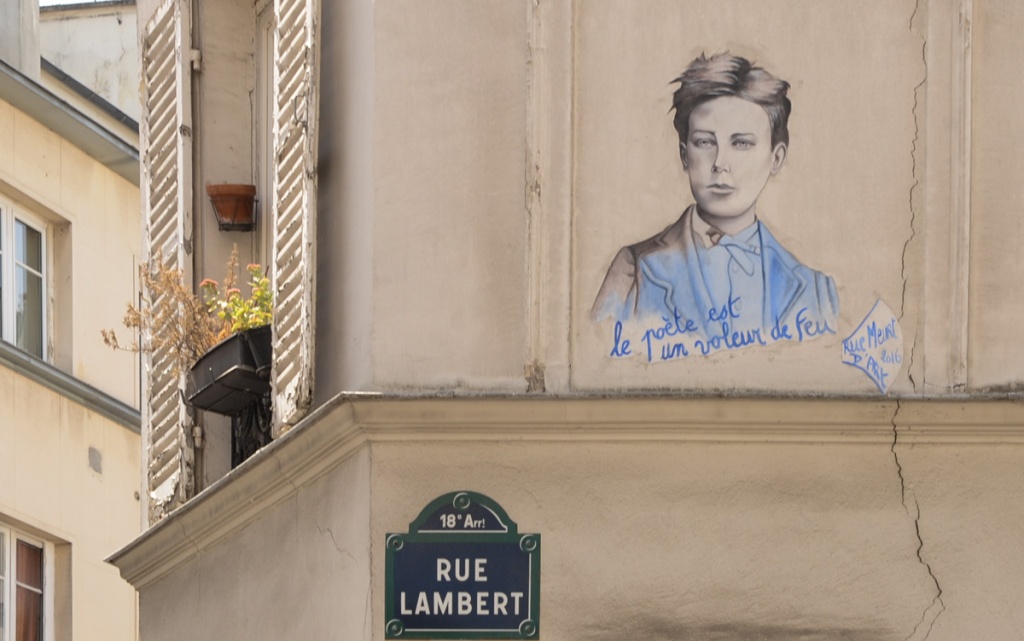 portrait of a young man on a Paris street