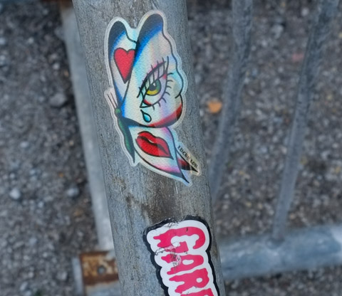 sticker, a butterfly