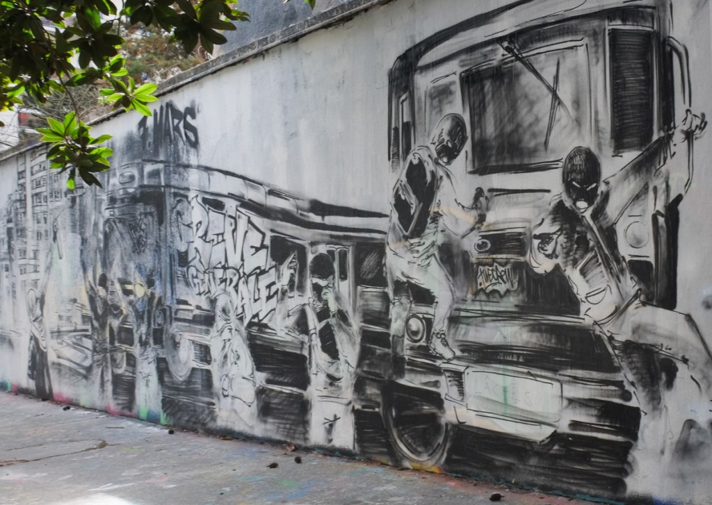 masked men in the back of a truck