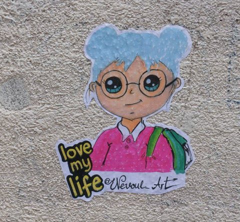 Love my Life text beside image of smiling girl