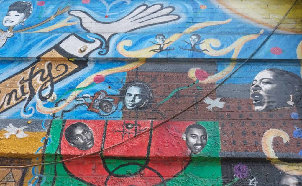 part of planet harlem mural by Paul Deo