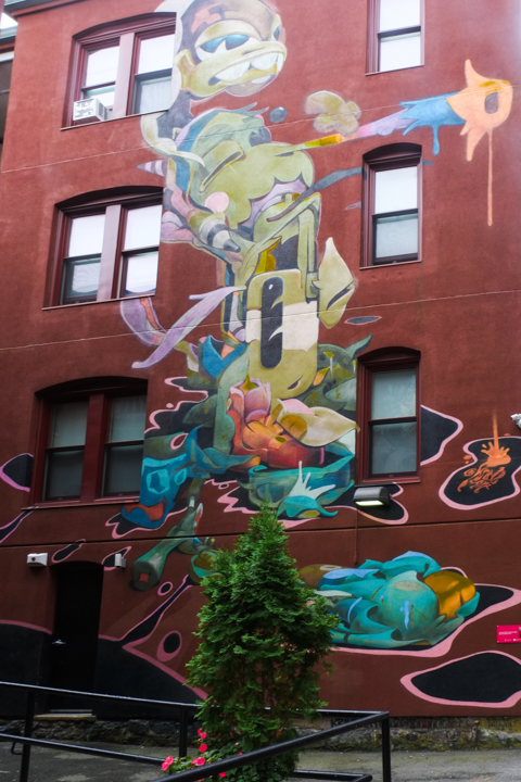 street art mural in salem massachusetts painted by krave