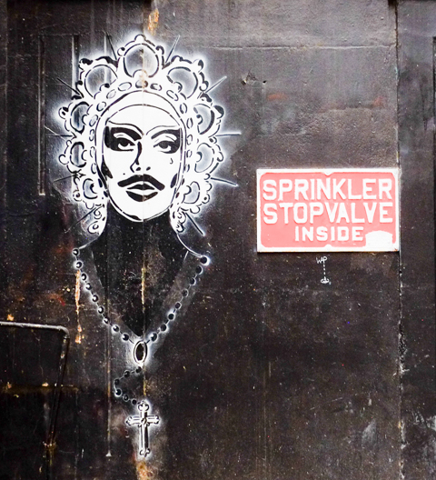 street art in Carson Place, an alley in central Melbourne