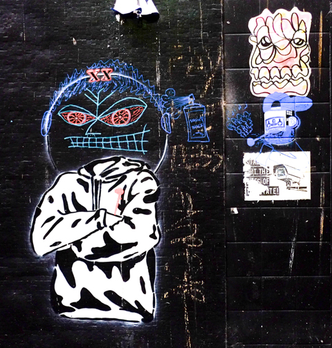 street art in Carson Place, an alley in central Melbourne