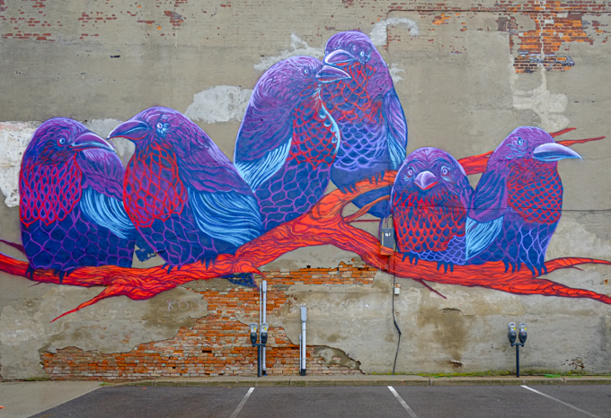 street art mural in Chatham Ontario,