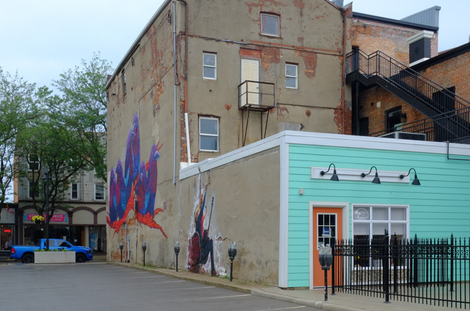 street art mural in Chatham Ontario,