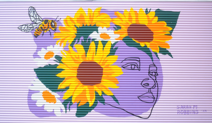 street art mural in Chatham Ontario,