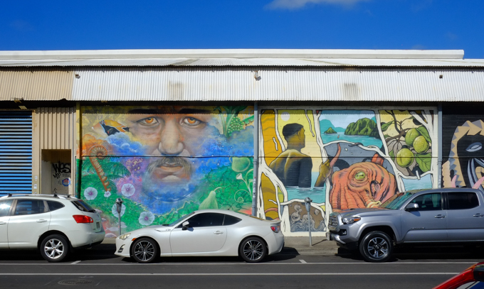 street art mural in Honolulu
