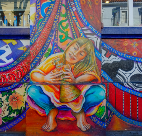 part of maestrapeace, a mural on the womens building