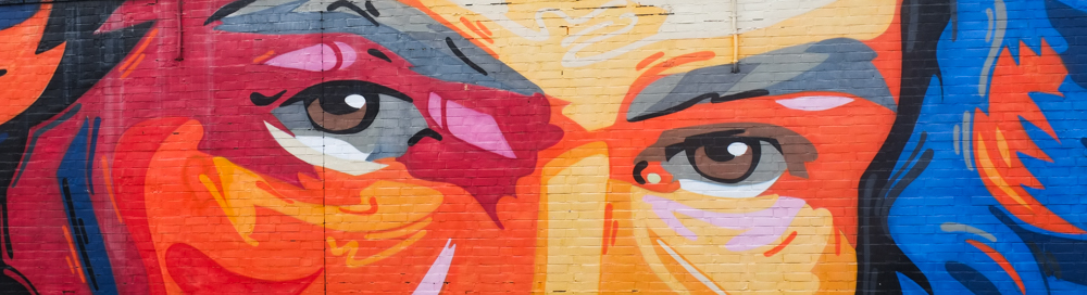 part of a mural, Beethoven's eyes, Bonn