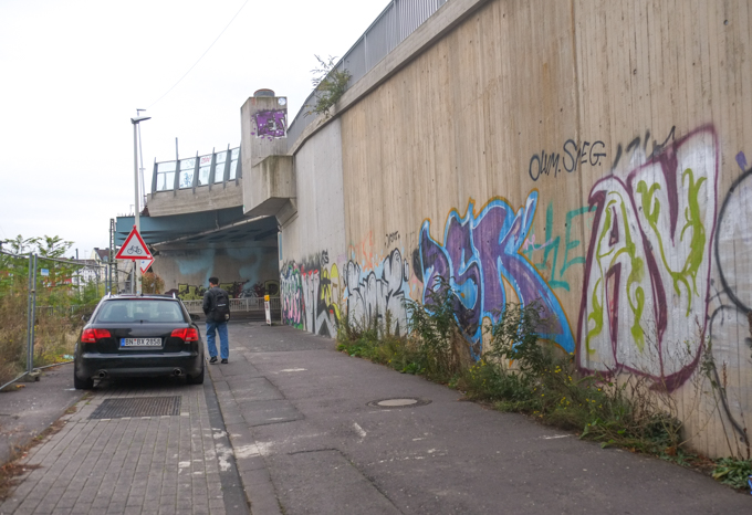 street art on Hochstadenring in Bonn Germany