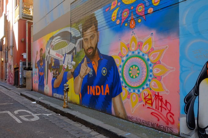 football mural