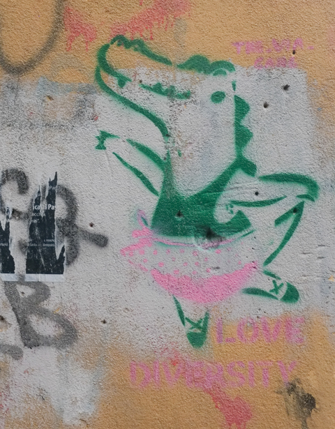 stencil graffiti in Palermo