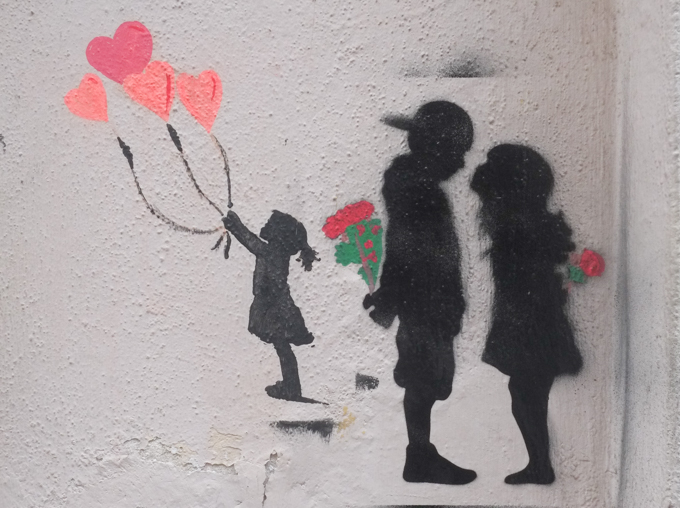 stencil graffiti in Palermo