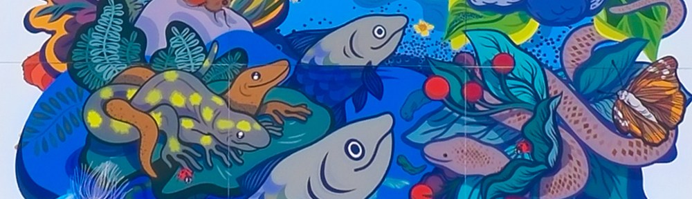 fish on water, from a mural by dani Crosby in Oshawa