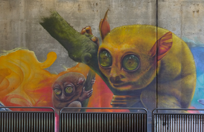 part of an animal themed mural by Nick Sweetman in Toronto