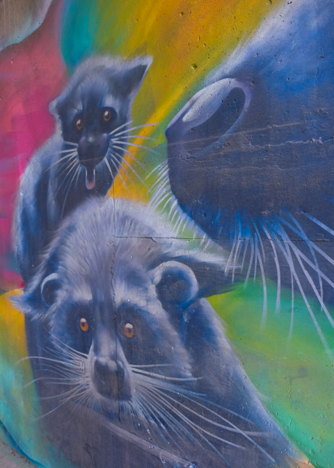 part of an animal themed mural by Nick Sweetman in Toronto