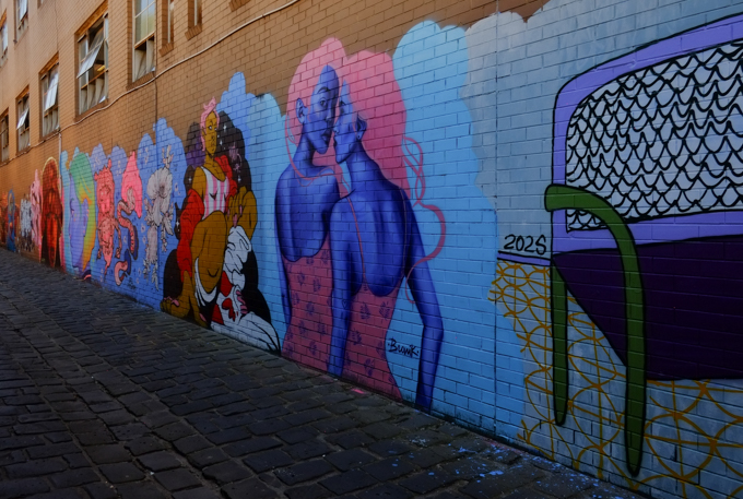 wall with urban art