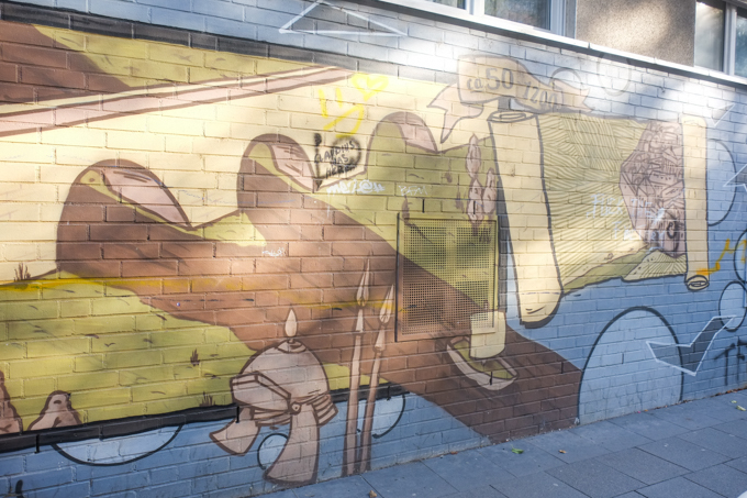 Belgian Quarter mural