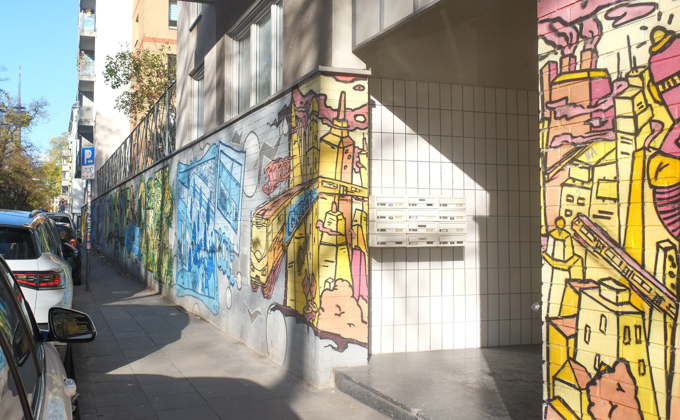 Belgian Quarter mural