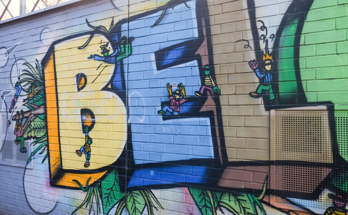 Belgian Quarter mural