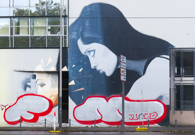 Unmasked, a mural by Christan Boehner