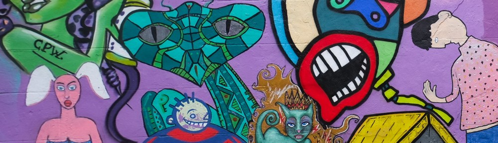 part of a mural seen in Montreal